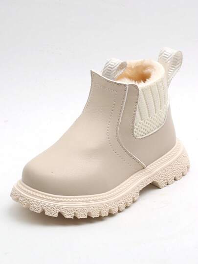 SHEIN Bebé/Niña Botas para bebés/niñas pequeñas, calidez invernal y botas cortas de moda