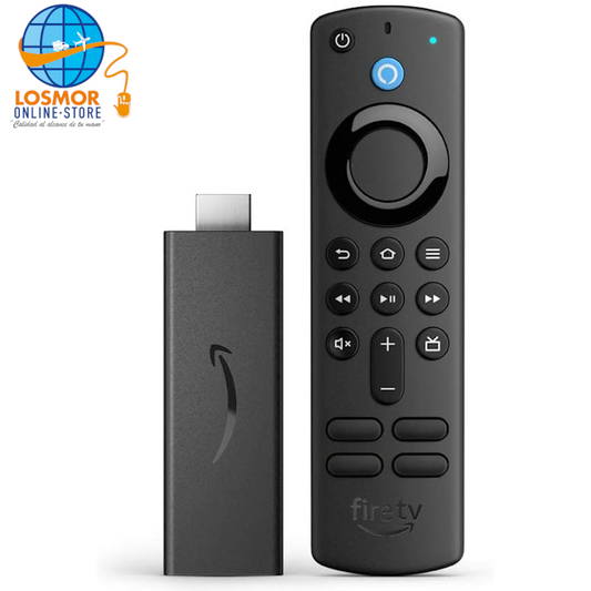 Amazon Fire TV Stick, HD, calidad nítida de imagen, streaming rápido, TV en vivo y gratuita, control remoto por voz Alexa que controla la televisión