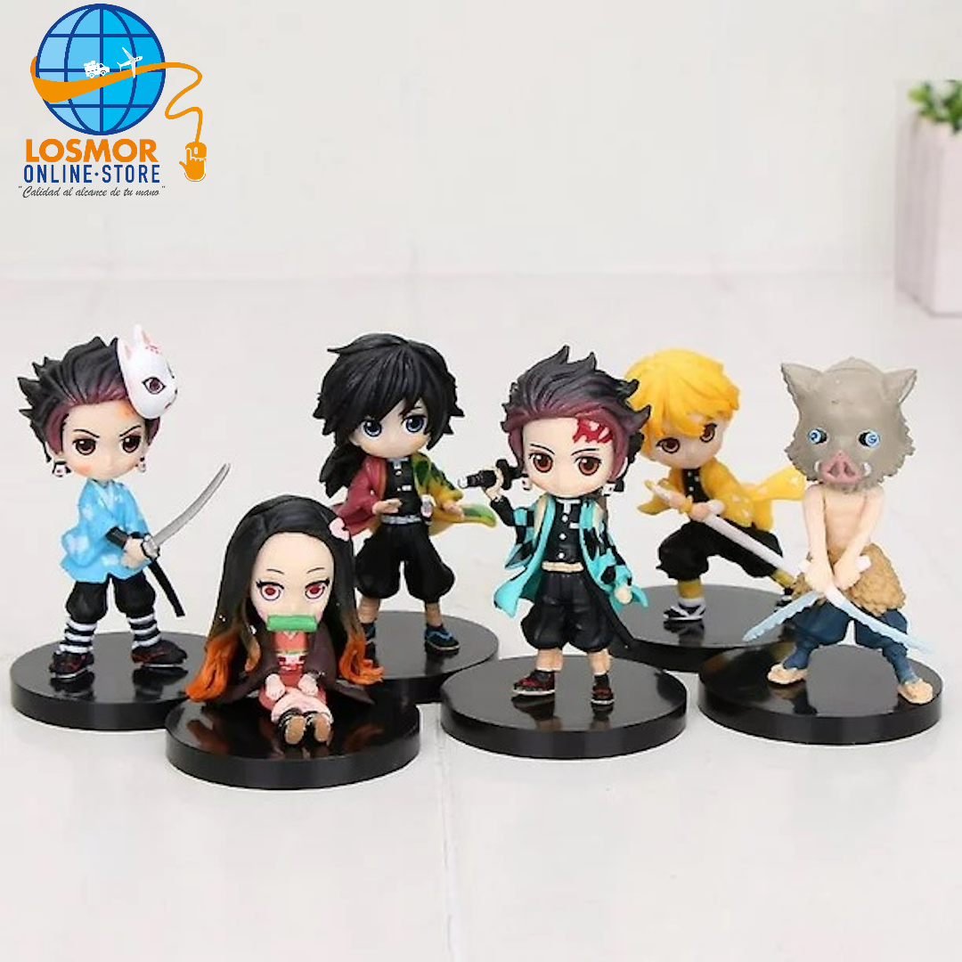 Set 6 unids / Anime Demon Slayer - Kimetsu No Yaiba