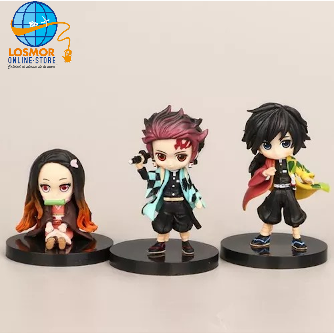 Set 6 unids / Anime Demon Slayer - Kimetsu No Yaiba