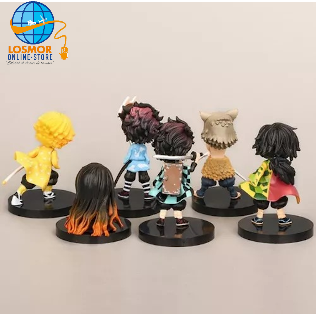 Set 6 unids / Anime Demon Slayer - Kimetsu No Yaiba