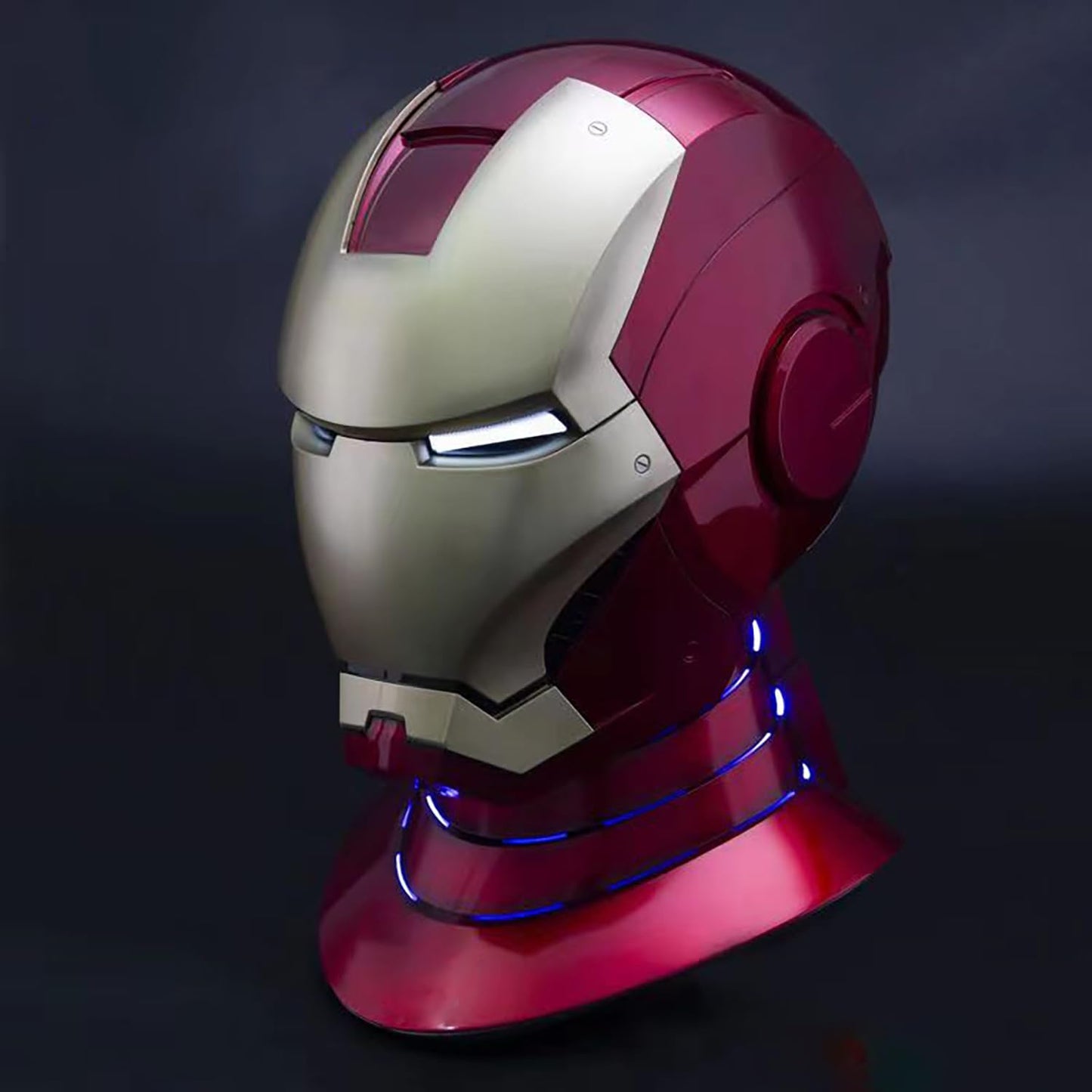 Iron-man MK 5 Casco Electrónico Abierto/Cerrado Máscara Iron-man