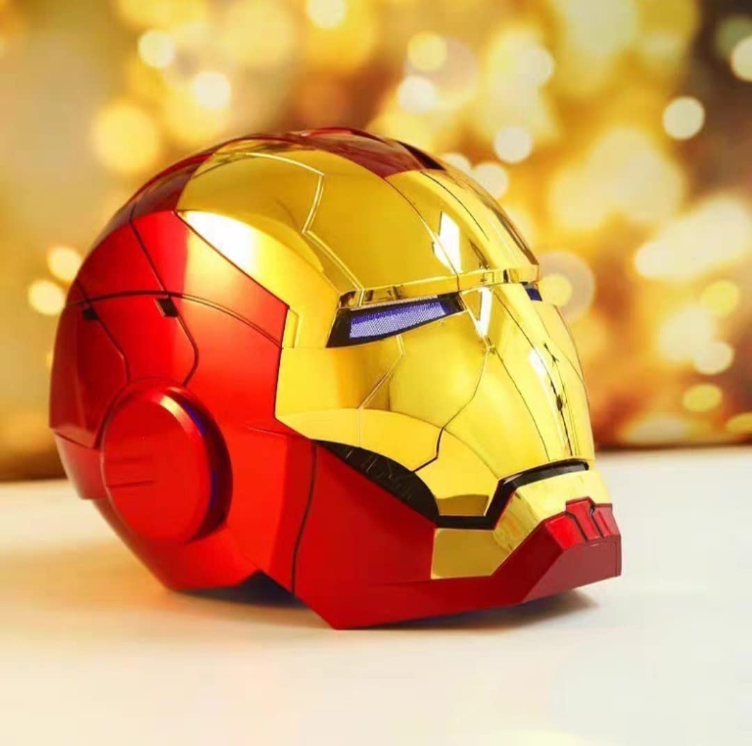 Iron-man MK 5 Casco Electrónico Abierto/Cerrado Máscara Iron-man