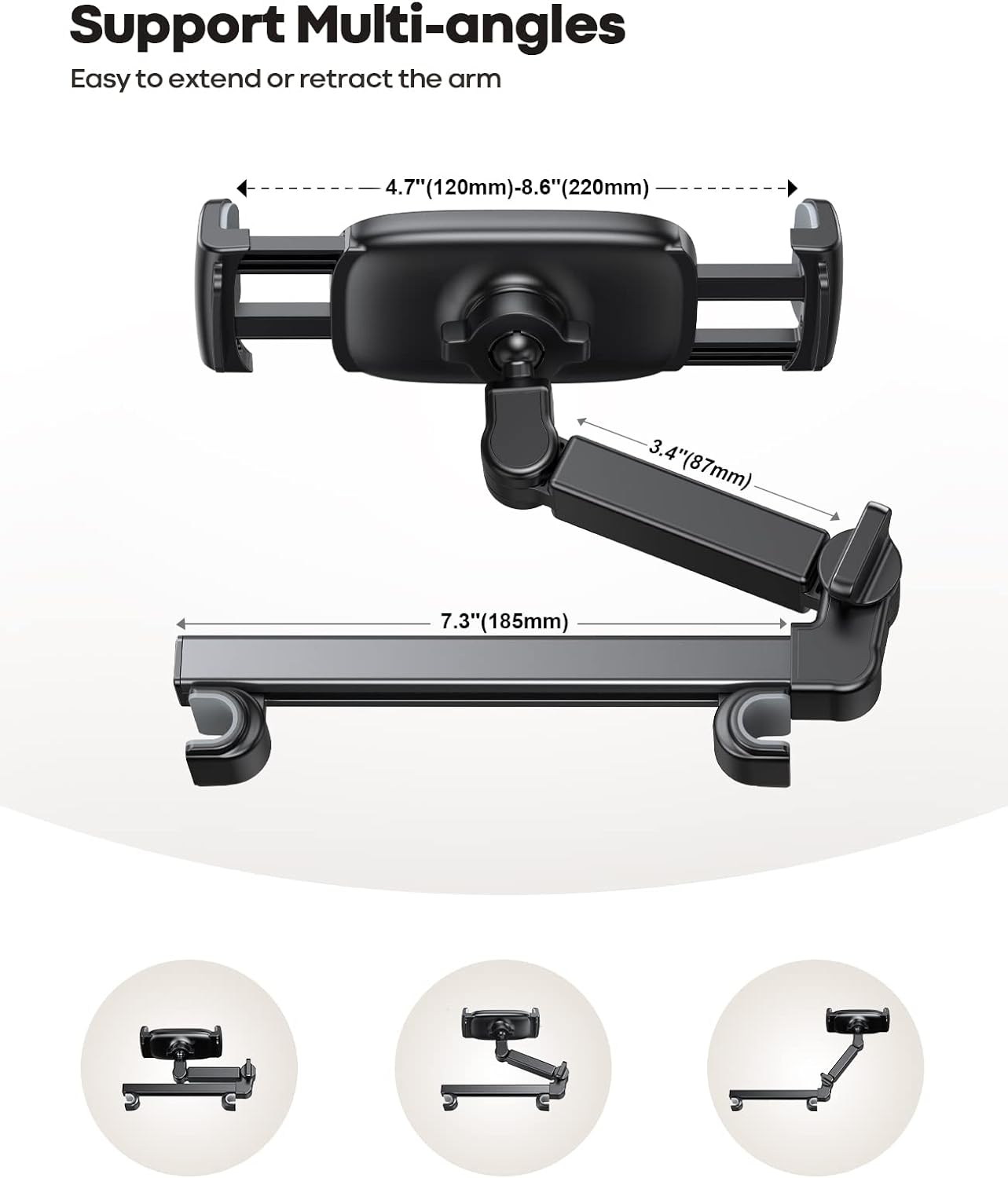 Lamicall Soporte para tablet para reposacabezas de automóvil