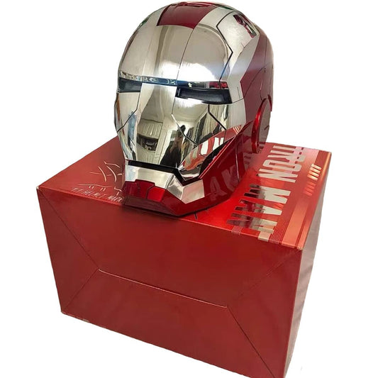 Iron-man MK 5 Casco Electrónico Abierto/Cerrado Máscara Iron-man