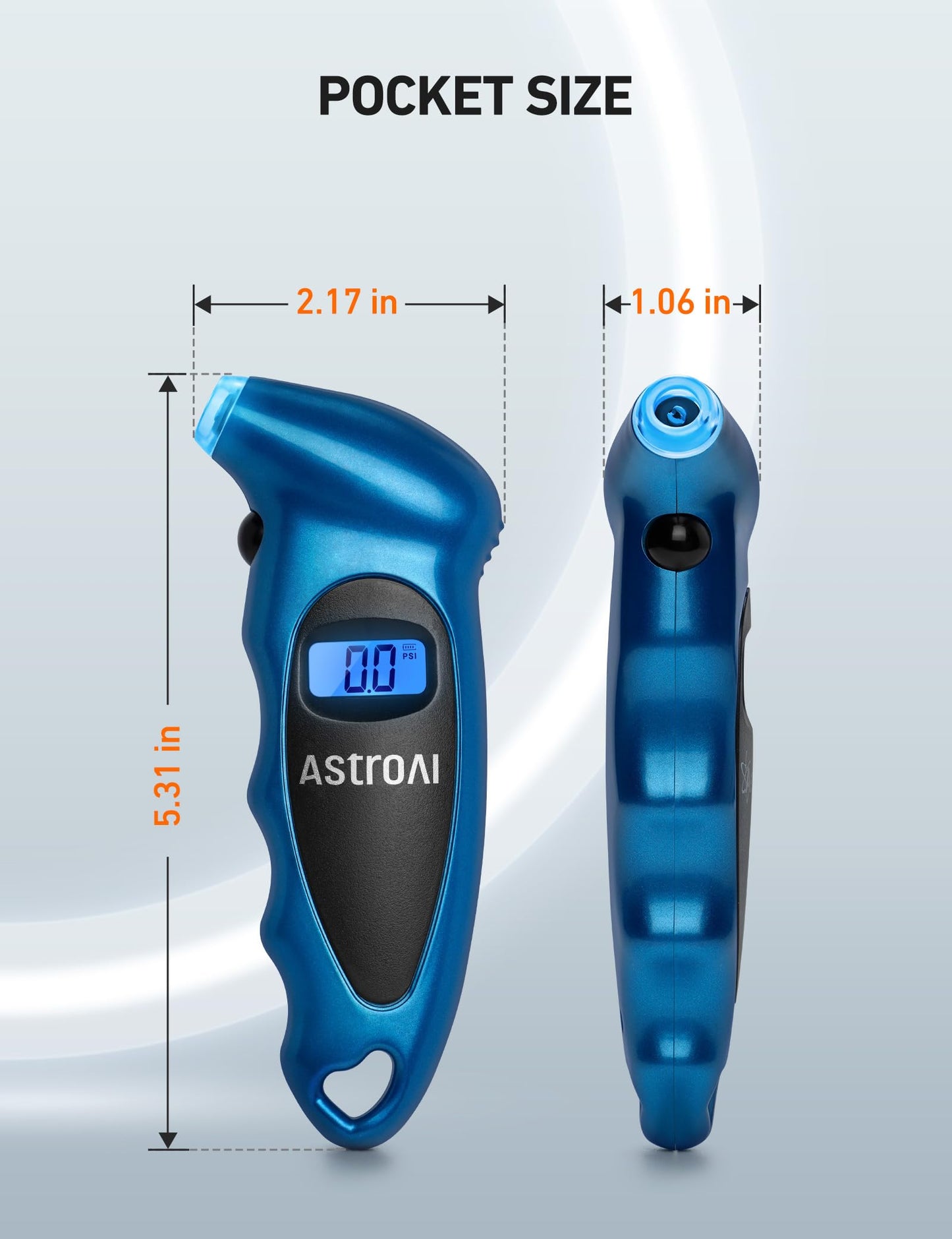 AstroAI - Medidor digital de presión de neumáticos de 150 PS