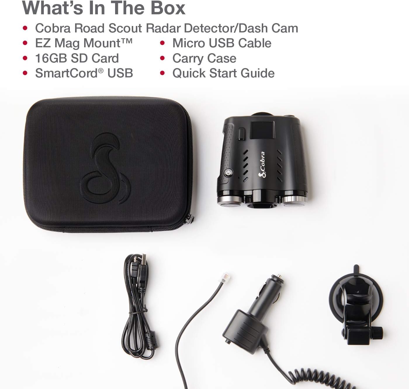 Cobra Road Scout Dash Cam y detector de radar