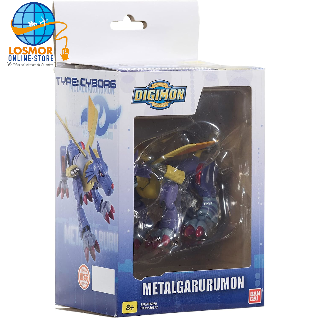 Figura de Metal Garurumon - Digimon