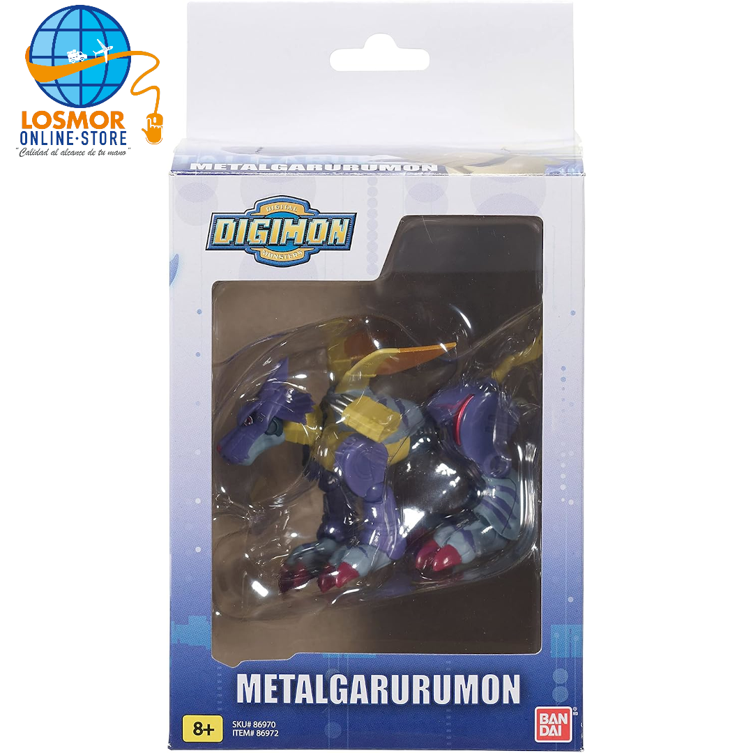 Figura de Metal Garurumon - Digimon