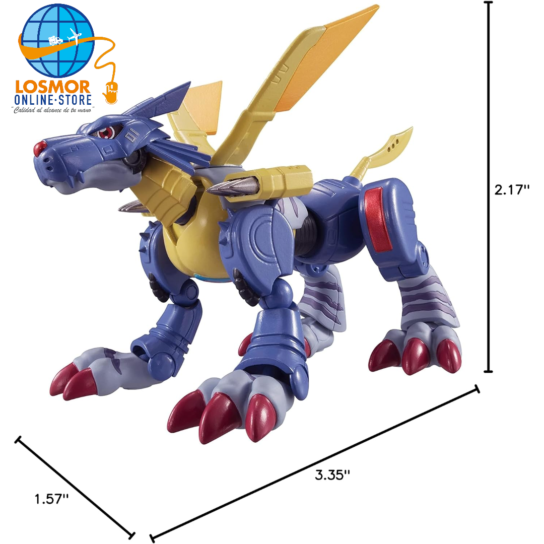 Figura de Metal Garurumon - Digimon