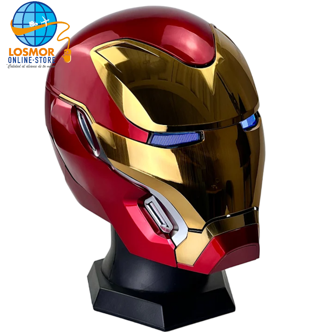 Casco de Iron Man MK 50 - máscara de Cosplay de Ironman con Control remoto táctil, voz usable, Colección para regalo, 1:1