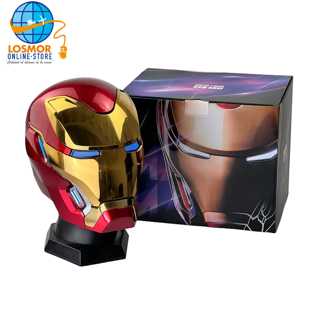 Casco de Iron Man MK 50 - máscara de Cosplay de Ironman con Control remoto táctil, voz usable, Colección para regalo, 1:1