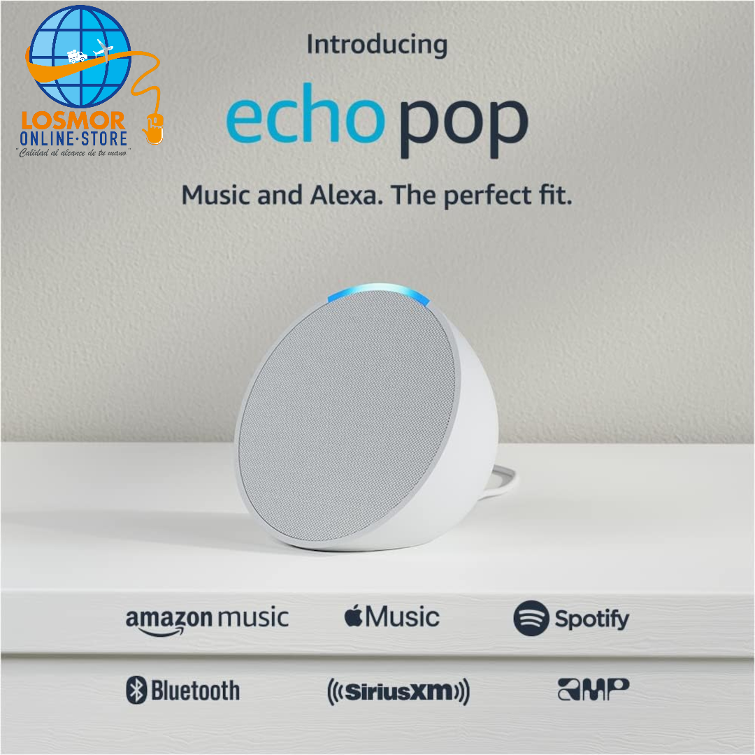 Echo Pop - Parlante inteligente y compacto con sonido definido y Alexa