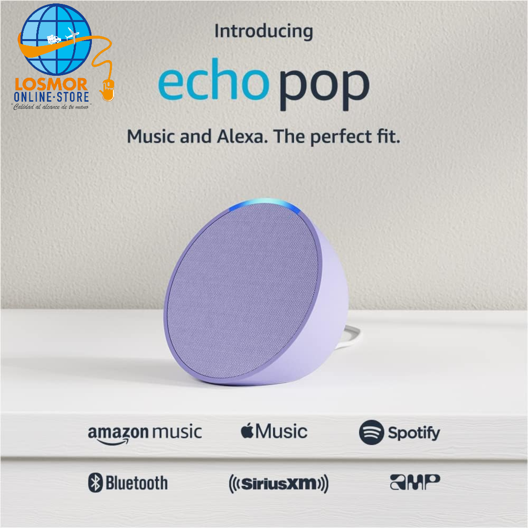 Echo Pop - Parlante inteligente y compacto con sonido definido y Alexa