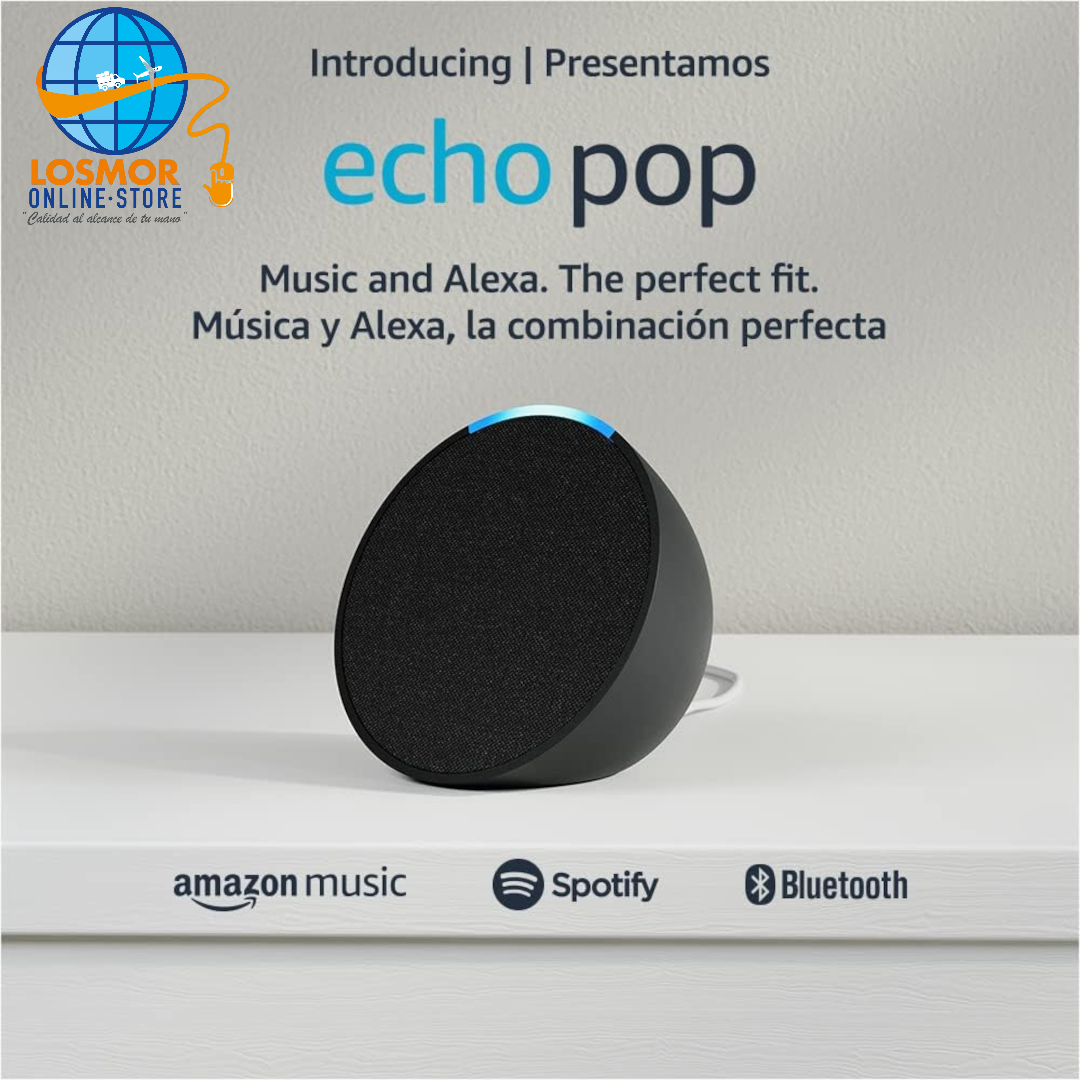 Echo Pop - Parlante inteligente y compacto con sonido definido y Alexa