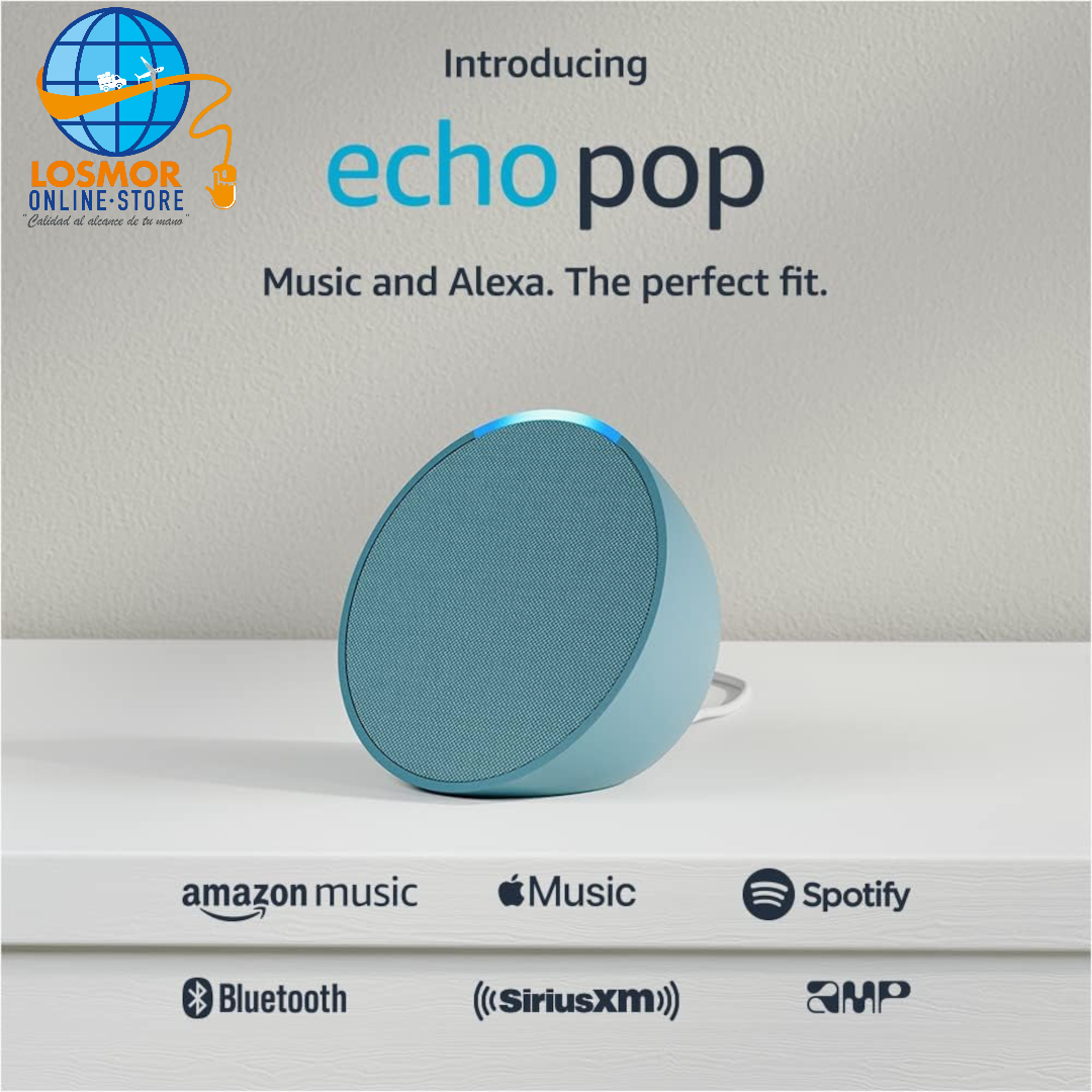 Echo Pop - Parlante inteligente y compacto con sonido definido y Alexa