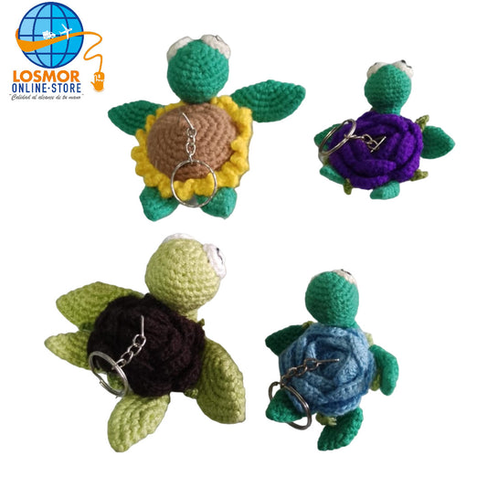 Figura Tejida en forma de tortuga