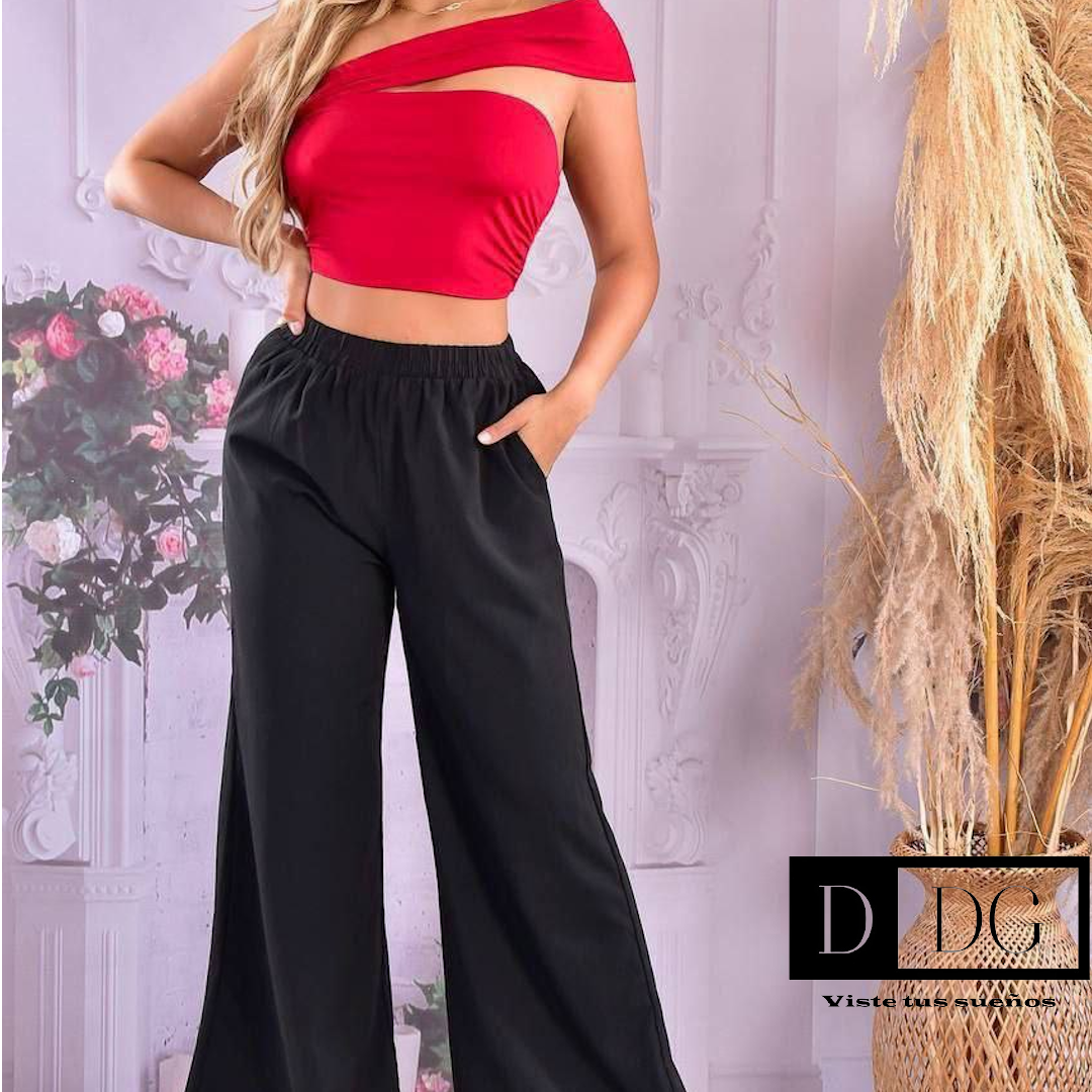 Conjunto - Top & Pantalón Bootcut