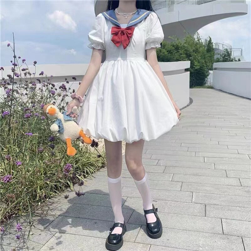 Vestido de Estudiante de Estilo Sailor