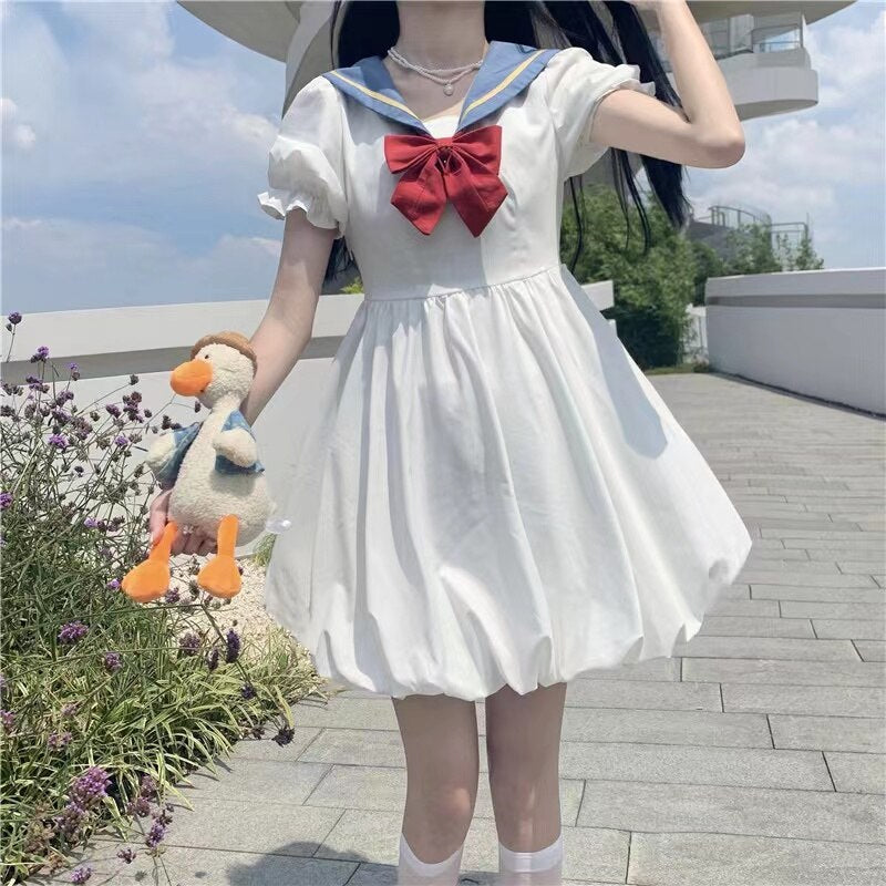 Vestido de Estudiante de Estilo Sailor