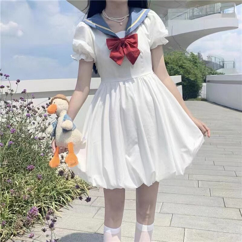 Vestido de Estudiante de Estilo Sailor